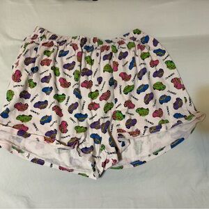 Colorful Cartoon Print Shorts